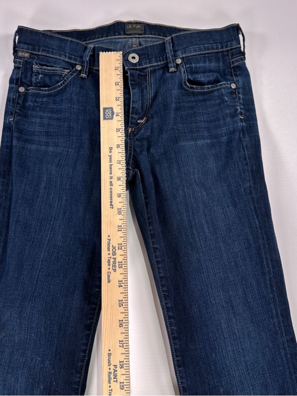 Citizens Of Humanity Ava Low Rise Straight Leg Jeans Dark Wash 28 - Picture 14 of 16